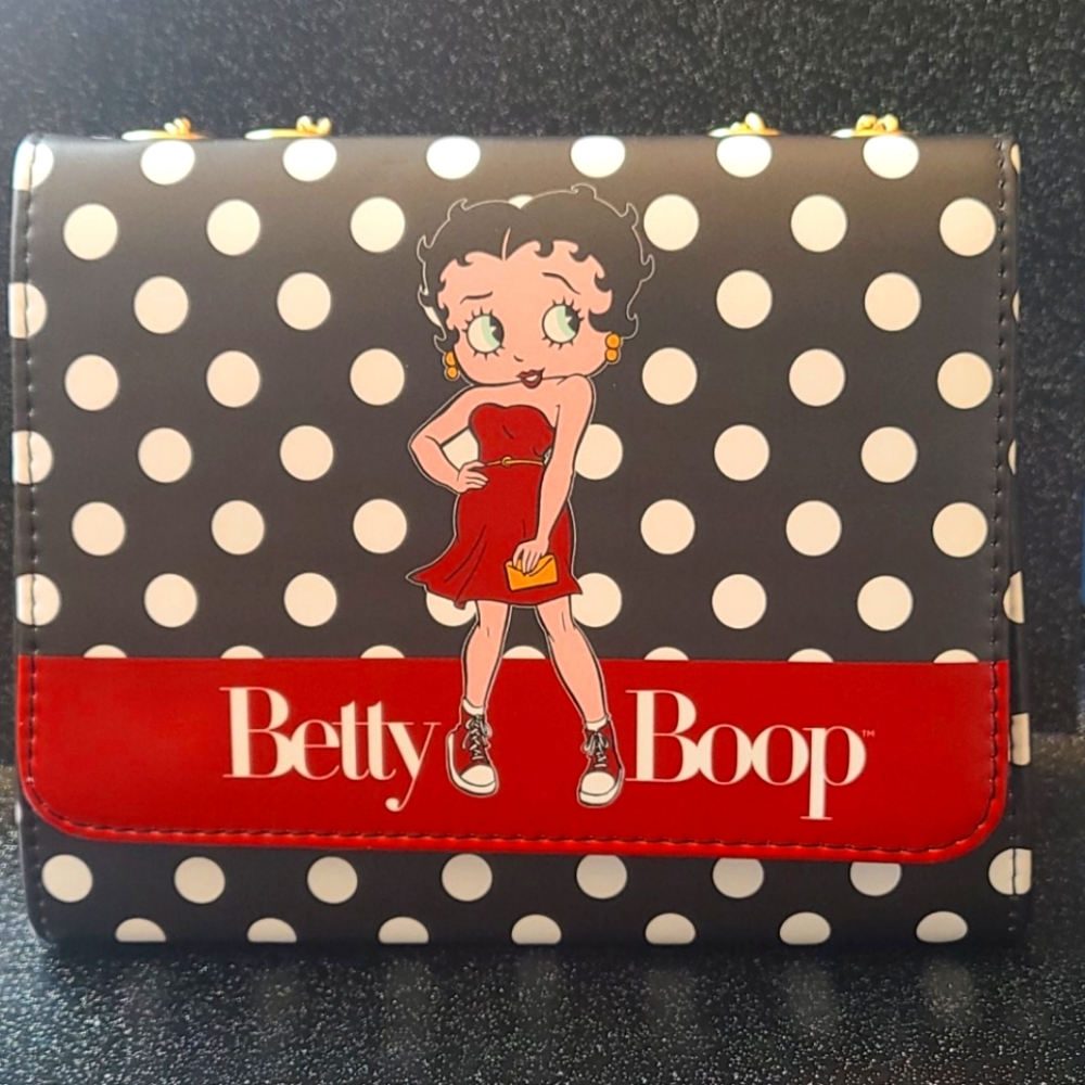 Betty Boop Blk Poka Dots